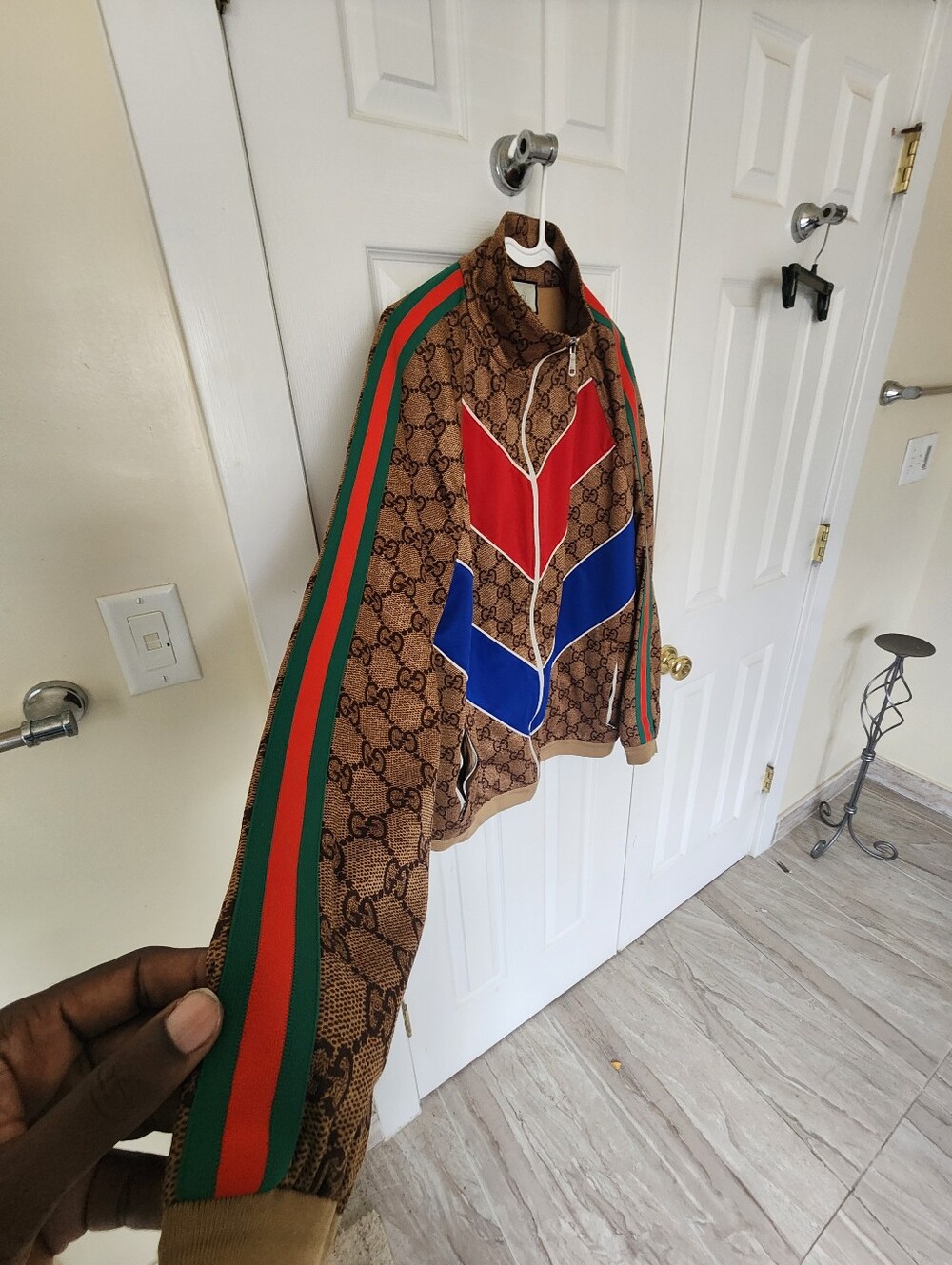 Gucci GG Supreme Technical Chevron Jacket - Picture 6 of 12